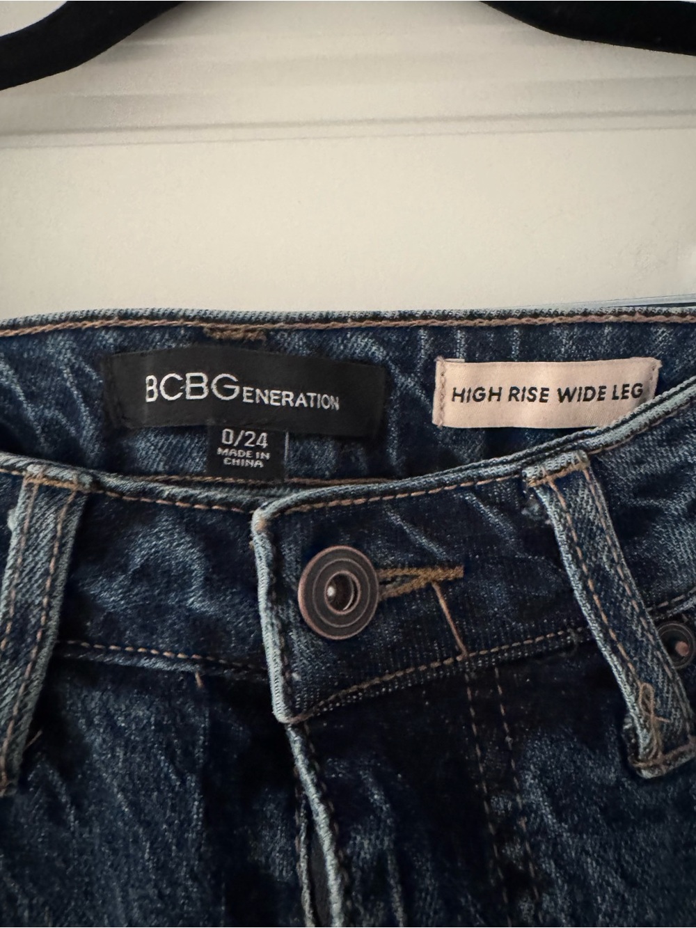 BCBGeneration High Rise Wide Leg Jeans - Picture 2 of 4
